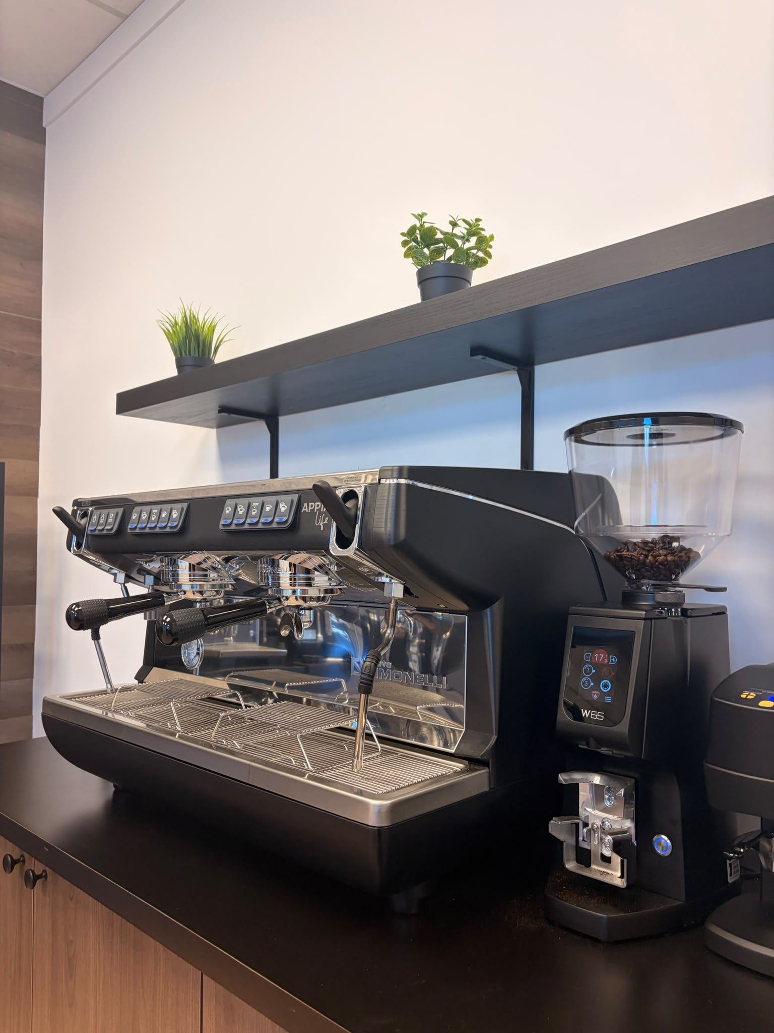 Machine espresso professionnelle et moulin