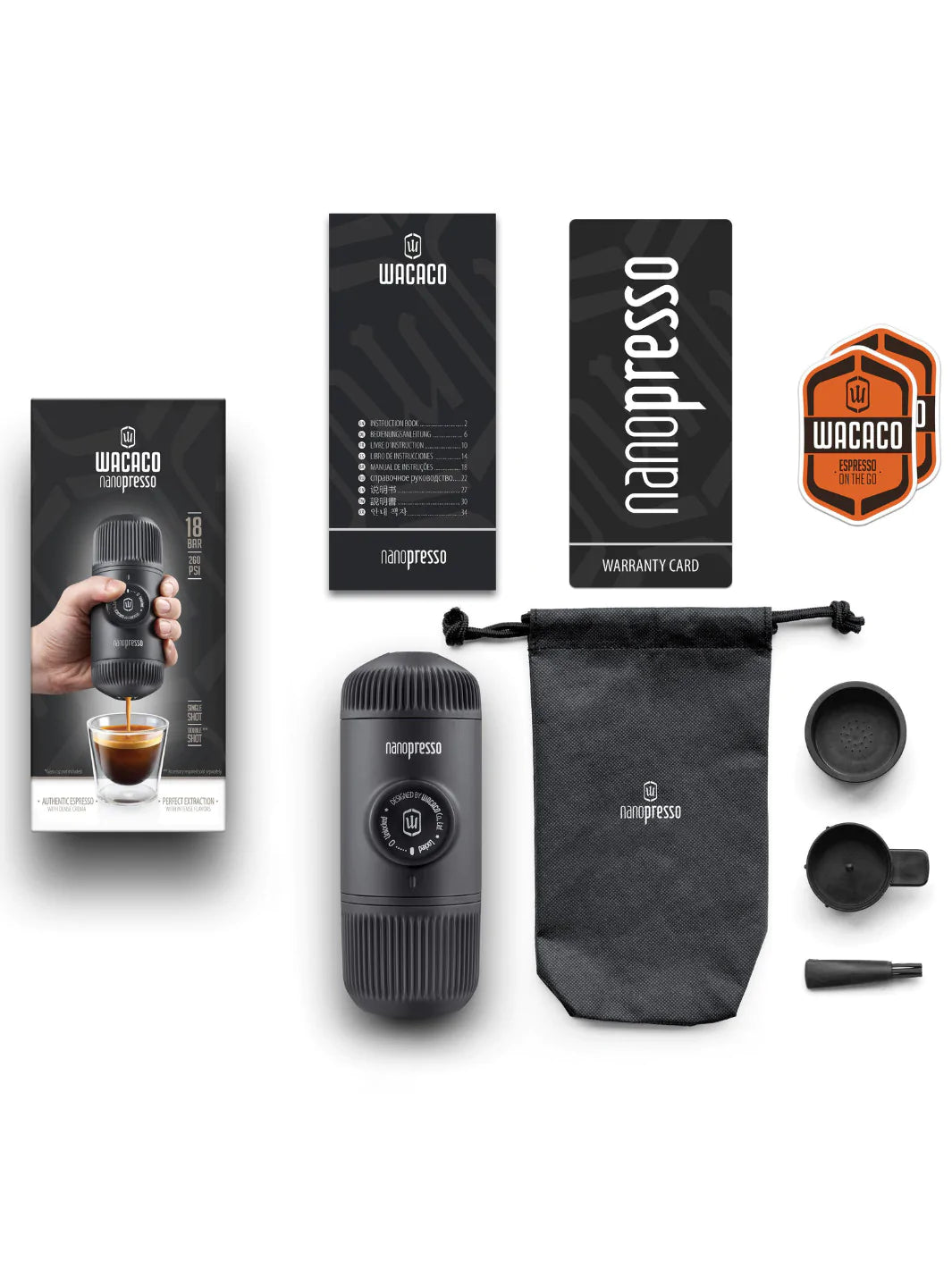 Machine à espresso nomade - WACAO Nanoespresso